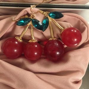 Cherry Drop Earrings